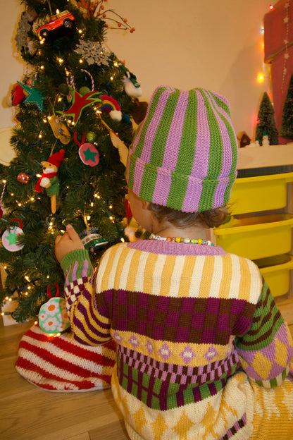 Leo Hat Lavender Stripe (Pre-order)