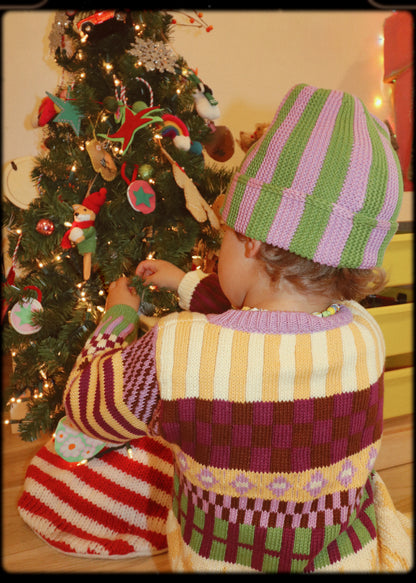 Leo Hat Lavender Stripe (Pre-order)